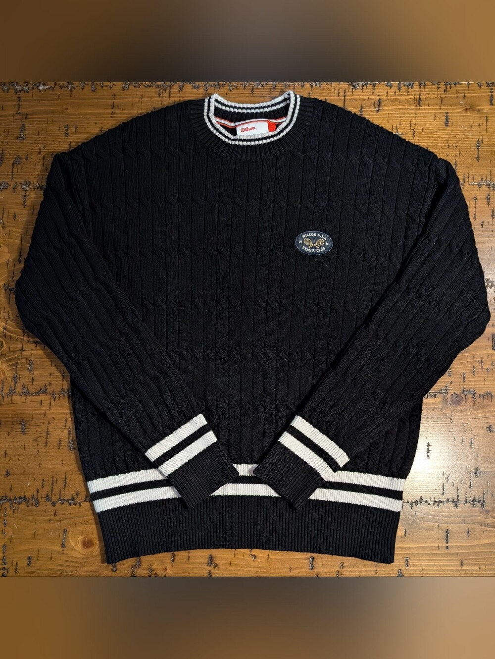 Wilson S Cableknit Tennis Sweater
